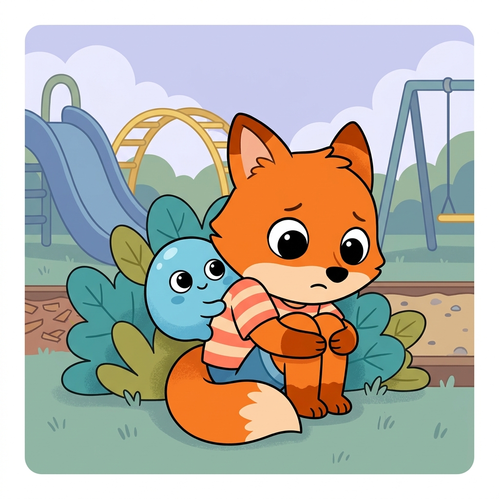 Peek inside: the blue Wobble curls up small with Barnaby, page preview